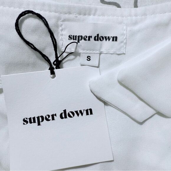 NWT Revolve Super Down Helene White Tiered Top - White / Small - Picture 5 of 14